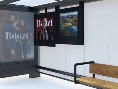 Bus Stop 02  3D model