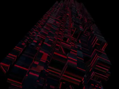 Sci fi Skyscrapers 4 3D model