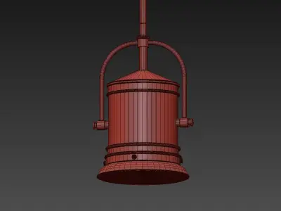 Hinkley Pullman Wide Oil-Rubbed Bronze Mini Pendant 3D model