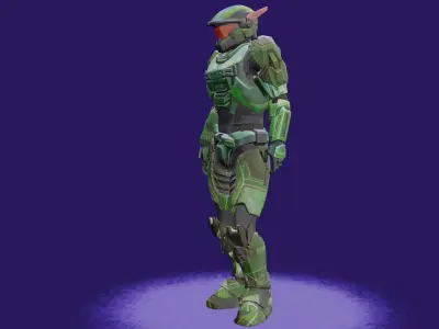Halo Player 3D model