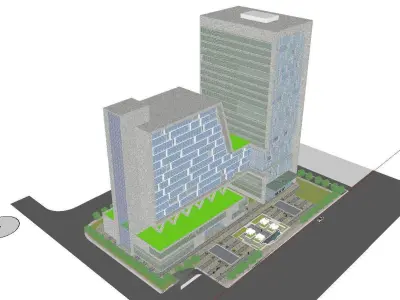 vacation spot-Resort-Fashion Leisure Hotel-0130 3D model