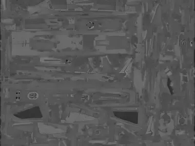 Heavy Lift Industrial Drone 3D Model SciFi Cargo Unit Low-poly 3D model