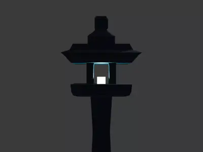 Lantern Tower Low-poly 3D model
