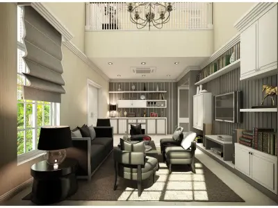 Living area 3D model