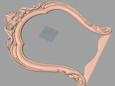 Photo frame 3D relief models STL Files used for CNC Router E997 3D model