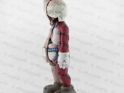 Kaws Pink Panther x Companion x Flayed Open for Print 3D print model