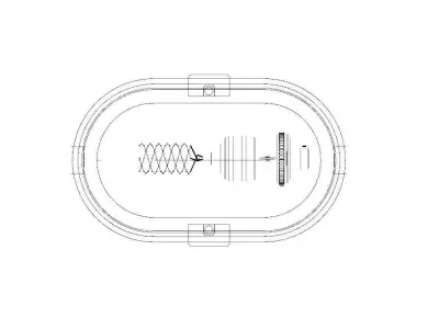 Vintage Industrial Style Aluminium Wall Lamp 3D model