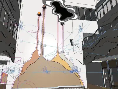 kindergarten hall 3D model