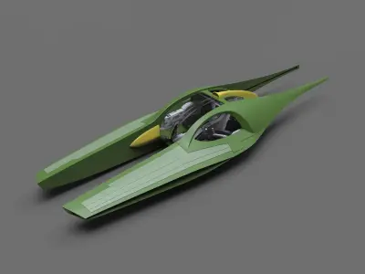 Star Wars Zam speeder 3D print model