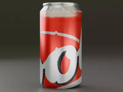 Crushed Soda Can - Urban Litter Prop -Unity Prefabs Included Low-poly 3D model