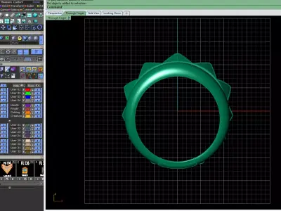 Aureon Facet Ring 3D print model