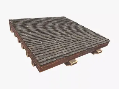 Medieval Roof V12 Low-poly 3D model