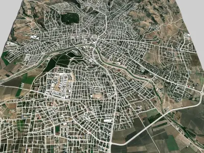 Cityscape Kadirli Turkye 3D model