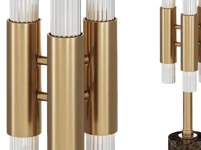 waterfall table lamp by luxdeco 3D model