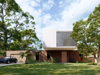 SCENE LUMION 9 AND ABOVE HOUSE BY YOGA4ARCH 3D model