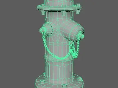 Fire Hydrant Free low-poly 3D model