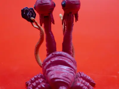 Articulated Sabaac player twins 3D print model