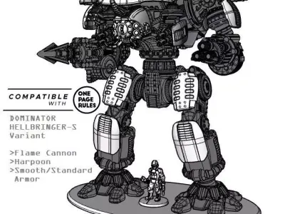 Project Dominator Hellbringer-S Close Assault Variant 3D print model
