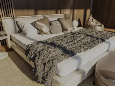 3D bedroom interior model 3D model