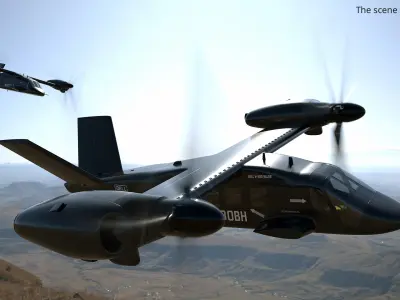  Vertical Lift Combat Vehicle Bell V-280 Valor Simplified 