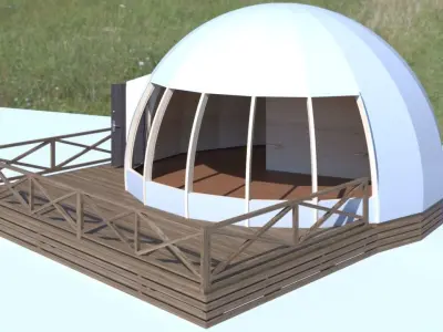 Domed House 3D model