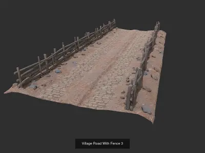 Village Road Collection 3D Model Pack