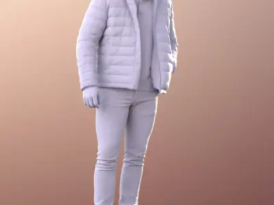 Liam 11105 - Casual Guy Walking Outside Low-poly 3D model