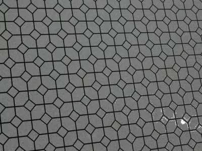 White Glass Window Transparent PBR Seamless Texture