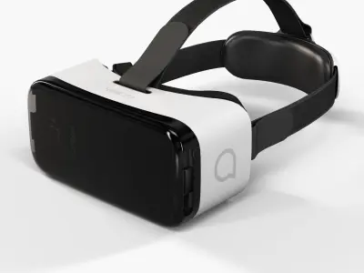 Alcatel VR Goggles with Idol 4S Low-poly 3D model