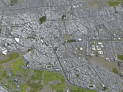 Homs - 3D City Model Low-poly 3D model