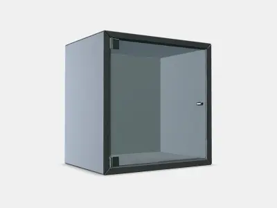 EKET Wall cabinet with glass door 2 Low-poly 3D model