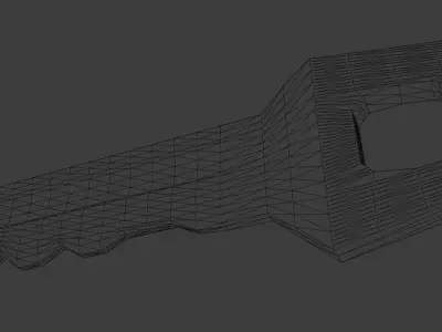 Door key Free 3D model