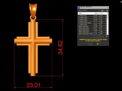 Cross Jesus D40 3D print model