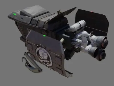 SPACESHIP Tug  Free 3D model