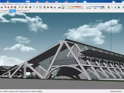 Sketchup Terminal C4 3D model