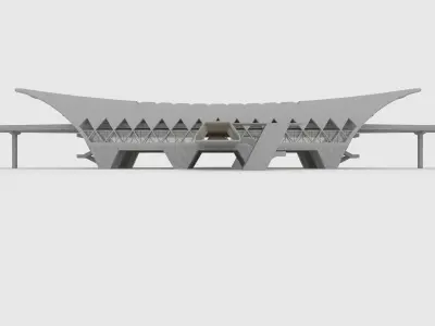 Railway Station 1 3D model