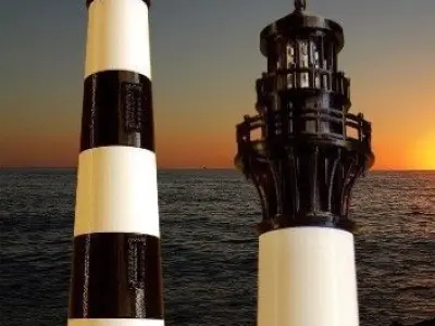 Bodie Island Lighthouse Free 3D print model