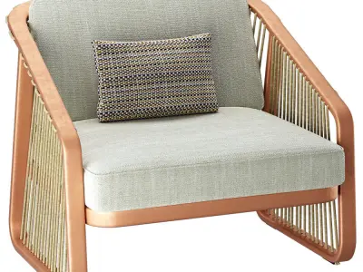 Garden armchair 2 3D model