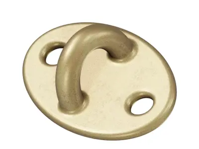 Brass Window Eye Latch 3D model