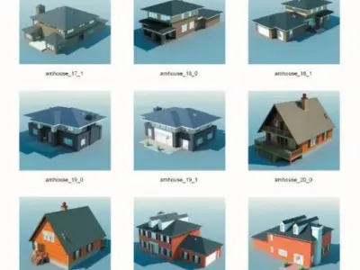 DOSCH 3D -  American Houses 3D model