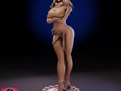 Mara Jade  1to10 Scale 3D Printable Statue Star Wars Fan Art 3D print model