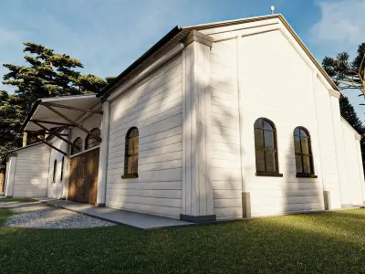 Old Warehouse Low-poly 3D model