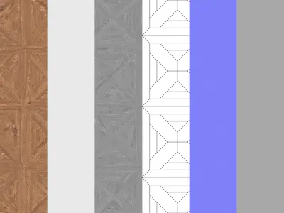 Parquet - Laminate - Wooden floor 3D model 17