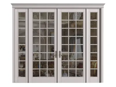 French Sliding Doors classic style 3D model