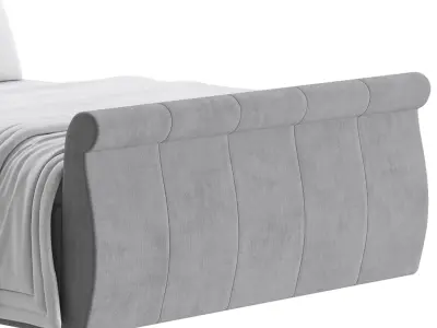 Lucia Upholstered Bed 3D model