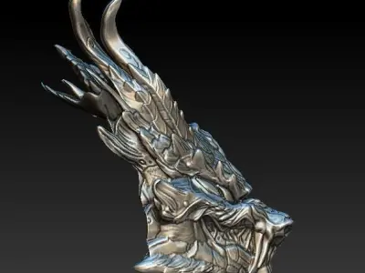 Predator Dragon bio mask 3D model