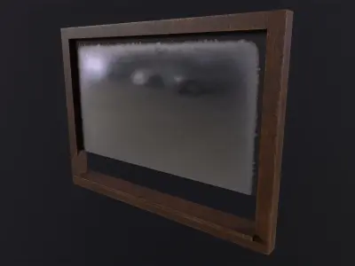 Window Old Reception 3D Model Low-poly 3D model