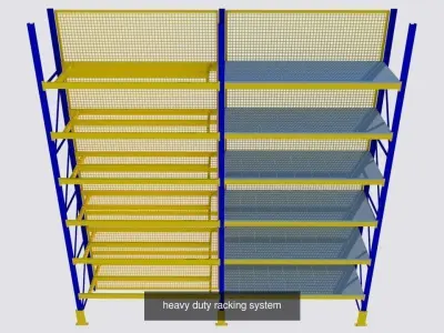warehouse racking systems 3D Model Pack