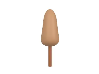 Cartoon Tree v4 004 Low-poly 3D model