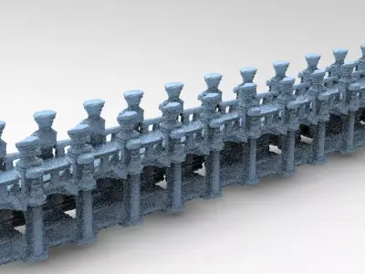 Ancient Stone bridge  3D model